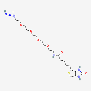 Imino-[2-[2-[2-[2-[2-[5-(2-oxo-1,3,3a,4,6,6a-hexahydrothieno[3,4-d]imidazol-4-yl)pentanoylamino]ethoxy]ethoxy]ethoxy]ethoxy]ethylimino]azanium