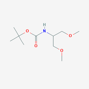 molecular formula C10H21NO4 B8263679 Tert-butyl N-(1,3-dimethoxypropan-2-YL)carbamate 