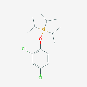 molecular formula C15H24Cl2OSi B8263701 1,3-Dichloro-4-triisopropylsilyloxybenzene 