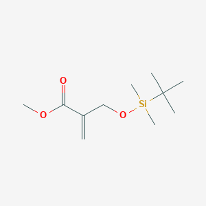 molecular formula C11H22O3Si B8263707 2-(tert-Butyldimethylsiloxymethyl)acrylic acid methyl ester 