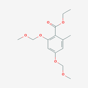molecular formula C14H20O6 B8263724 Ethyl 2,4-bis(methoxymethoxy)-6-methylbenzoate 
