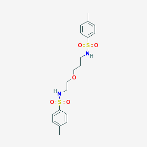 molecular formula C19H26N2O5S2 B8263731 4-Methyl-N-(3-(2-((4-methylphenyl)sulfonamido)ethoxy)propyl)benzenesulfonamide 