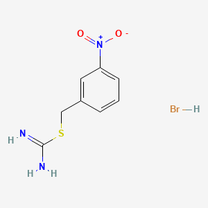 molecular formula C8H10BrN3O2S B8263794 3-Nitrobenzyl carbamimidothioate hydrobromide 