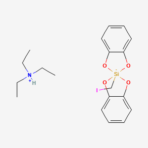 molecular formula C19H26INO4Si B8263812 8-(Iodomethyl)-8,8'-spirobi[7,9-dioxa-8-silanuidabicyclo[4.3.0]nona-1,3,5-triene];triethylazanium 