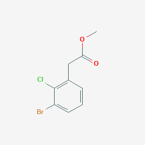 molecular formula C9H8BrClO2 B8263823 Methyl 3-bromo-2-chlorophenylacetate 