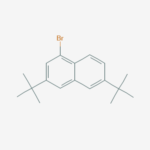 molecular formula C18H23Br B8263830 1-Bromo-3,6-di-tert-butylnaphthalene 