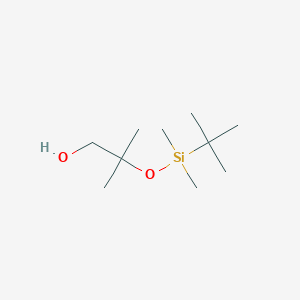 molecular formula C10H24O2Si B8263843 2-(tert-Butyldimethylsilyloxy)-2-methylpropan-1-ol 