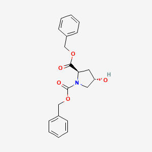 molecular formula C20H21NO5 B8263862 dibenzyl (2R,4S)-4-hydroxypyrrolidine-1,2-dicarboxylate 