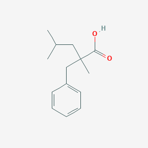 molecular formula C14H20O2 B8263874 2-Benzyl-2,4-dimethylpentanoic acid 
