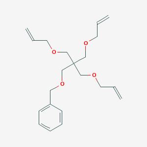 molecular formula C21H30O4 B8263921 [3-Prop-2-enoxy-2,2-bis(prop-2-enoxymethyl)propoxy]methylbenzene 