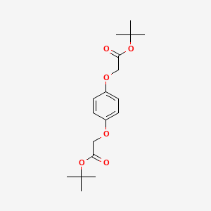 molecular formula C18H26O6 B8263923 Tert-butyl 2-{4-[2-(tert-butoxy)-2-oxoethoxy]phenoxyacetate 