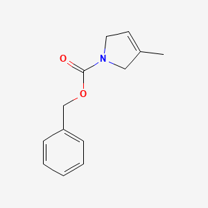 molecular formula C13H15NO2 B8263935 benzyl 3-methyl-2,5-dihydro-1H-pyrrole-1-carboxylate 