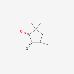 molecular formula C9H14O2 B8263961 1,2-Cyclopentanedione, 3,3,5,5-tetramethyl- CAS No. 20633-06-1
