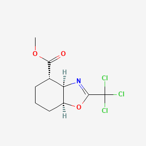 (3aR)-2-(Trichloromethyl)-3abeta,4,5,6,7,7abeta-hexahydrobenzoxazole-4beta-carboxylic acid methyl ester