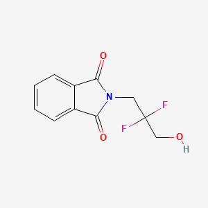 molecular formula C11H9F2NO3 B8263982 2,2-Difluoro-3-Phthalimido-1-Propanol 