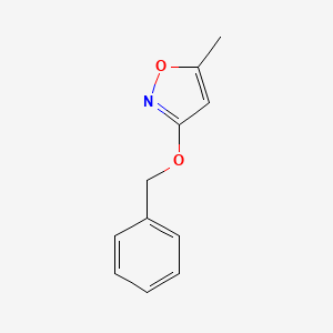 molecular formula C11H11NO2 B8263987 3-(Benzyloxy)-5-methylisoxazole 