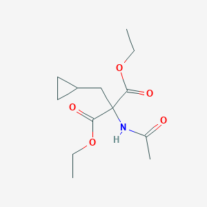 molecular formula C13H21NO5 B8263994 2-乙酰氨基-2-(环丙基甲基)丙二酸二乙酯 CAS No. 174543-84-1