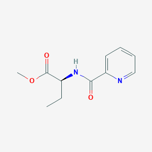 molecular formula C11H14N2O3 B8264005 (S)-Methyl 2-(picolinamido)butanoate 