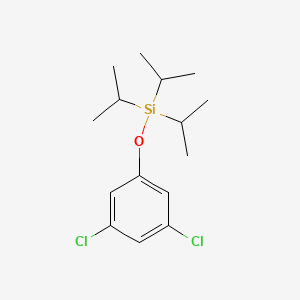 molecular formula C15H24Cl2OSi B8264040 (3,5-DICHLOROPHENOXY)TRIS(PROPAN-2-YL)SILANE 