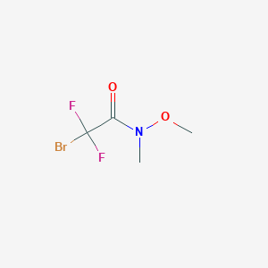 molecular formula C4H6BrF2NO2 B8264062 2-Bromo-2,2-difluoro-N-methoxy-N-methylacetamide 