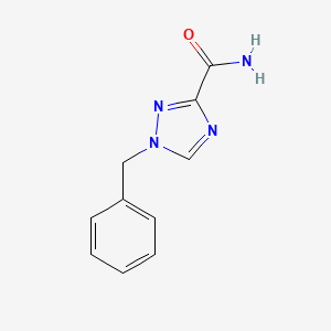 molecular formula C10H10N4O B8264074 1-Benzyl-1H-1,2,4-triazole-3-carboxamide 