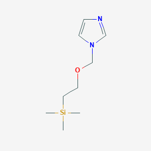 molecular formula C9H18N2OSi B8264091 1-((2-(三甲基甲硅烷基)乙氧基)甲基)-1H-咪唑 