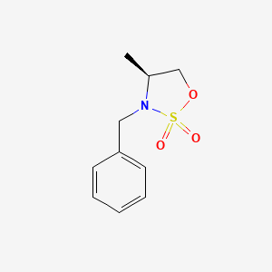 molecular formula C10H13NO3S B8264103 3-Benzyl-4beta-methyl-1,2,3-oxathiazolidine 2,2-dioxide 