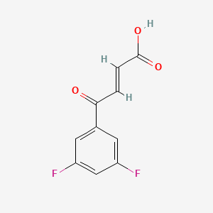 molecular formula C10H6F2O3 B8264117 (E)-4-(3,5-Difluorophenyl)-4-oxobut-2-enoic acid 