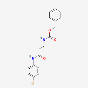 molecular formula C17H17BrN2O3 B8264147 Benzyl (3-((4-bromophenyl)amino)-3-oxopropyl)carbamate 