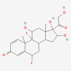 molecular formula C21H26F2O6 B8264232 6,9-二氟-11,16,17,21-四羟基孕-1,4-二烯-3,20-二酮 
