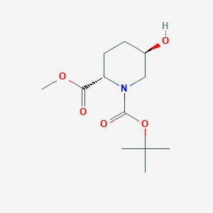 1-tert-Butyl 2-methyl (2S,5R)-5-hydroxypiperidine-1,2-dicarboxylate