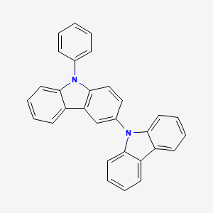 molecular formula C30H20N2 B8264246 9-Phenyl-3,9'-bi-9H-carbazole 