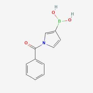 molecular formula C11H10BNO3 B8264304 (1-Benzoyl-1H-pyrrol-3-yl)boronic acid 