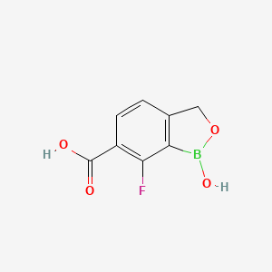 7-Fluoro-1-hydroxy-1,3-dihydrobenzo[c][1,2]oxaborole-6-carboxylic acid