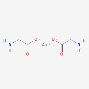 molecular formula C4H8N2O4Zn B082644 甘氨酸锌 CAS No. 14281-83-5