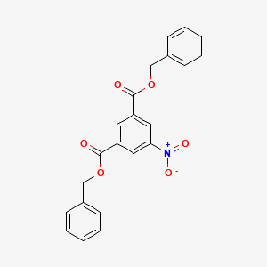 molecular formula C22H17NO6 B8264406 3,5-Dibenzyloxycarbonylnitrobenzene 