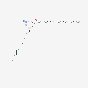 molecular formula C31H65NO2 B8264481 1-Propanamine, 2,3-bis(tetradecyloxy)- CAS No. 396727-98-3