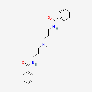 molecular formula C21H27N3O2 B8264669 N-[3-[3-Benzamidopropyl(methyl)amino]propyl]benzamide 