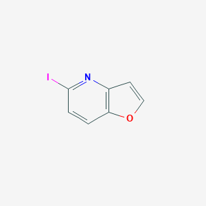 molecular formula C7H4INO B8264674 5-碘呋喃并[3,2-b]吡啶 