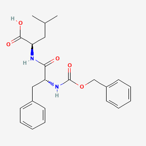 molecular formula C23H28N2O5 B8264675 ((苄氧羰基)-D-苯丙氨酰-D-亮氨酸 