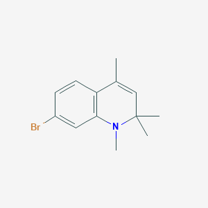 molecular formula C13H16BrN B8264681 7-Bromo-1,2,2,4-tetramethyl-1,2-dihydroquinoline CAS No. 1253592-30-1