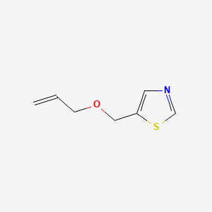 molecular formula C7H9NOS B8264720 5-[(Prop-2-EN-1-yloxy)methyl]-1,3-thiazole 