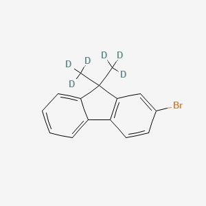 molecular formula C15H13Br B8264793 2-Bromo-9,9-bis(trideuteriomethyl)fluorene 