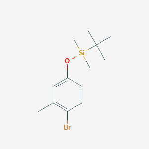 molecular formula C13H21BrOSi B8264845 (4-Bromo-3-methylphenoxy)(tert-butyl)dimethylsilane 