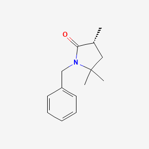 molecular formula C14H19NO B8264963 (R)-1-Benzyl-3,5,5-trimethylpyrrolidin-2-one 