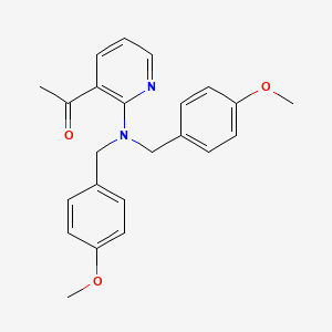 molecular formula C23H24N2O3 B8264974 1-(2-(Bis(4-methoxybenzyl)amino)pyridin-3-YL)ethanone 