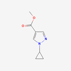 molecular formula C8H10N2O2 B8264984 Methyl 1-cyclopropyl-1H-pyrazole-4-carboxylate 