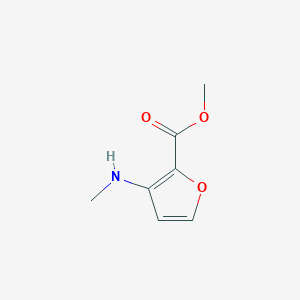 molecular formula C7H9NO3 B8264999 Methyl 3-(methylamino)furan-2-carboxylate 