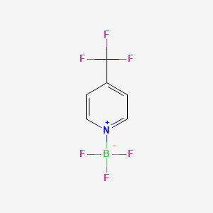 molecular formula C6H4BF6N B8265001 [4-(Trifluoromethyl)pyridinium-1-yl]trifluoroboronanion 