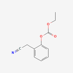 molecular formula C11H11NO3 B8265013 2-(氰甲基)苯基乙基碳酸酯 